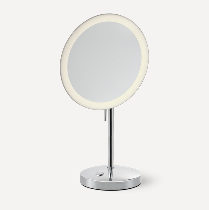 Robern Mag Mirror Freestanding Magnification Mirror, Lit, 5X Magnification