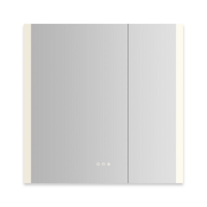 Robern AiO Reserve Cabinet, 30" x 30" x 4", Edge Lit, TUN Lighting, Warm White (2700K) to Cool White (5600K), Dimmable, 