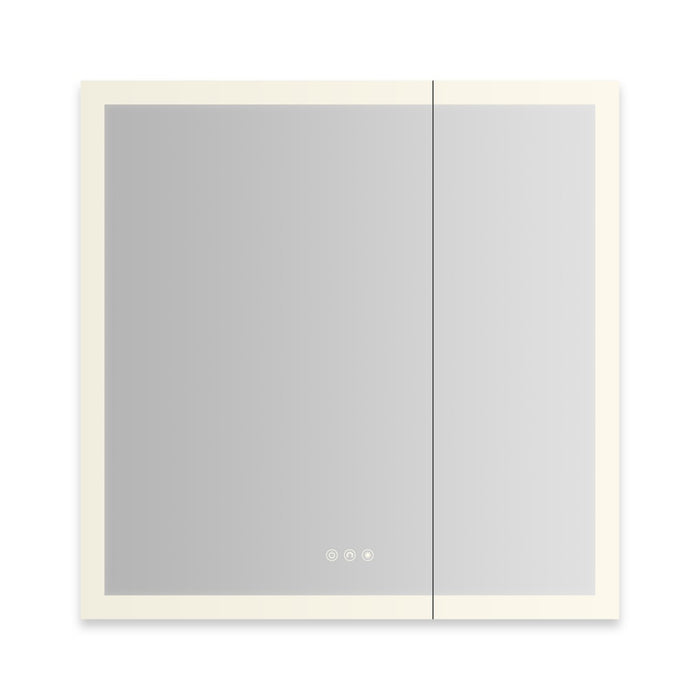 Robern AiO Reserve Cabinet, 30" x 30" x 4", Perimeter Lit, TUN Lighting, Warm White (2700K) to Cool White (5600K), Dimma