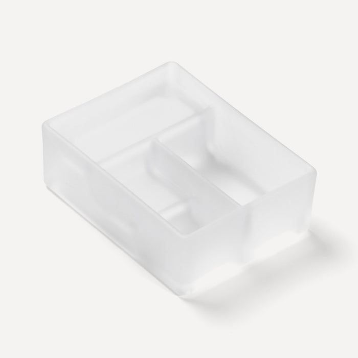 Robern M Series Glass Bin, Divided, 4-7/8" x 6-3/8" x 2-1/8"