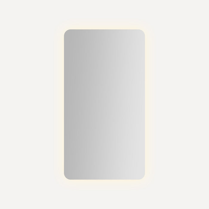 Robern Presence Rounded Corner Cabinet, 24" x 44" x 4", Inside Perimeter Lit, TUN Lighting, Warm White (2700K) to Cool W