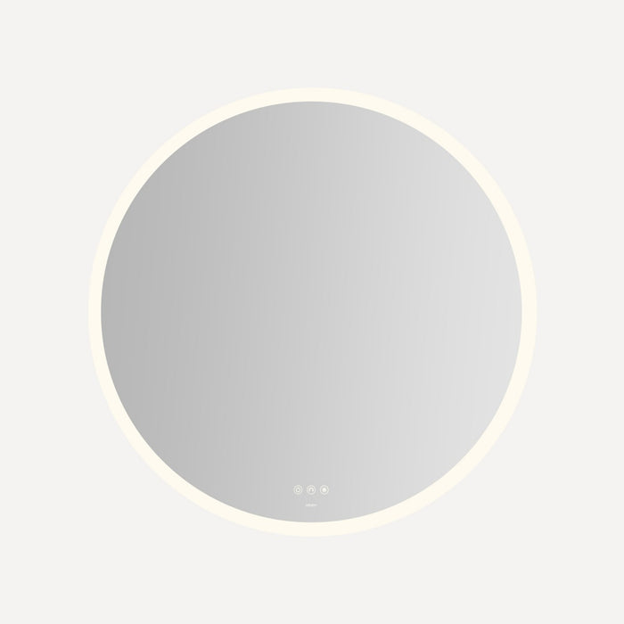 Robern Instinct Lighted Mirror, 40" Circle, Perimeter Light Pattern, TUN Lighting, Warm White (2700K) to Cool White (560