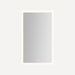 Robern Instinct Lighted Mirror, 24" x 40" x 7/8", Rectangle, Perimeter Light Pattern, TUN Lighting, Warm White (2700K) t