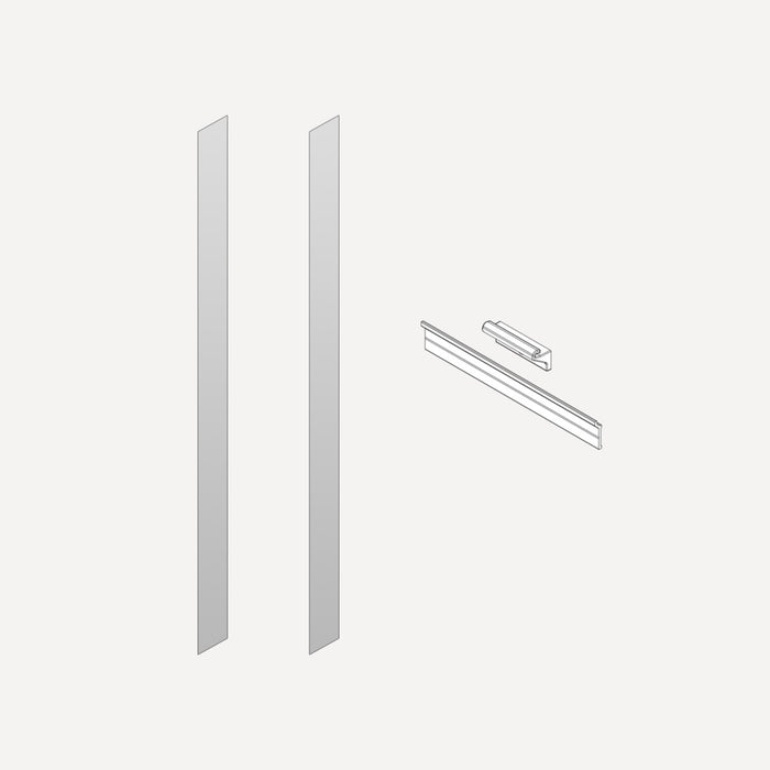 Robern Semi-Recessed and Ganging Kits, 6" x 30" x 2/25", For M Series Reserve Cabinets