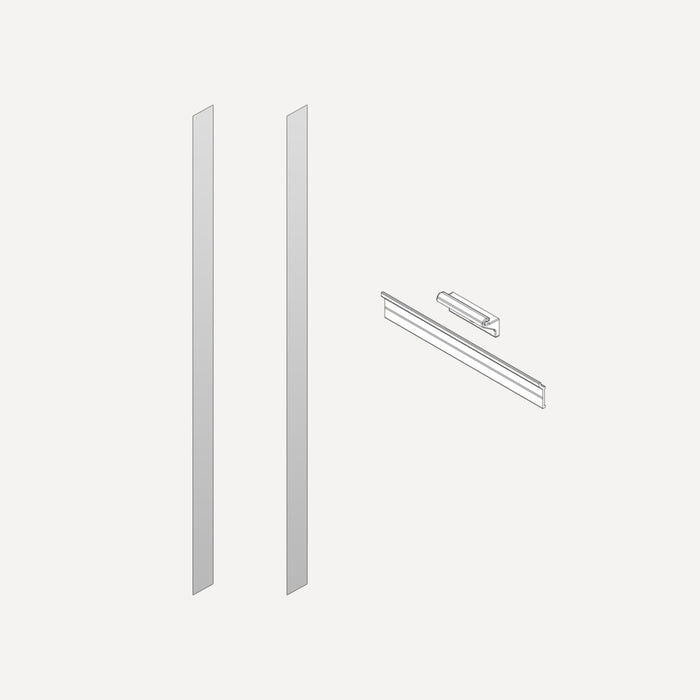Robern Semi-Recessed and Ganging Kits, 6" x 40" x 2/25", For M Series Reserve Cabinets