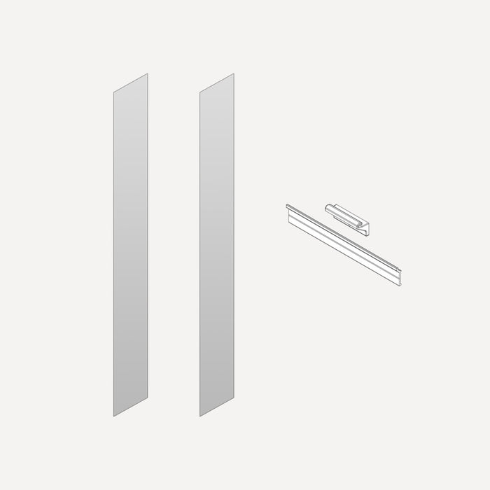 Robern Surface-Mount and Ganging Kits, 6" x 48" x 2/25", For M Series Reserve Cabinets