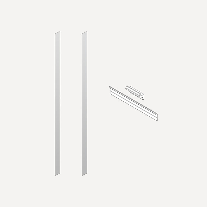 Robern Semi-Recessed and Ganging Kits, 6" x 48" x 2/25", For M Series Reserve Cabinets