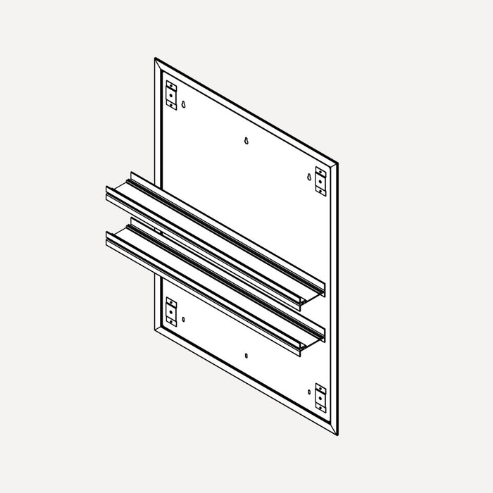 Robern Profiles Mirror Ganging Kit, 24" W x 30" H