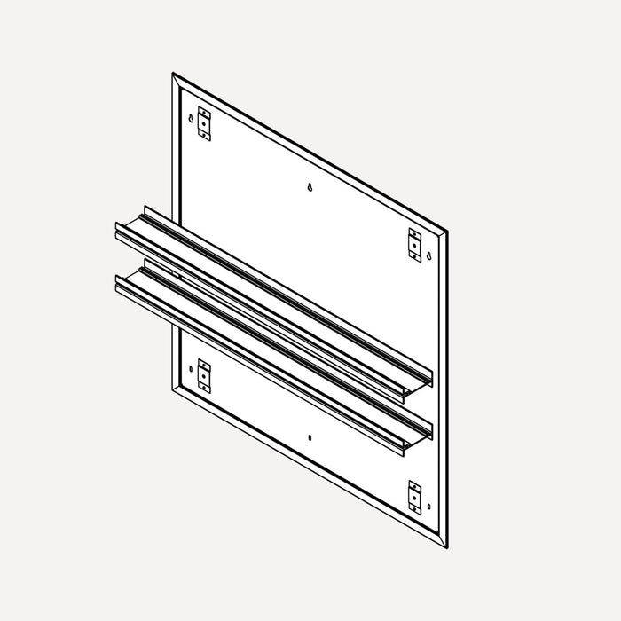 Robern Profiles Mirror Ganging Kit, 30" W x 30" H