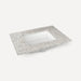 Robern Engineered Stone Top Quartz Stone Vanity Top, 30" x 1-1/8" x 23", Center Undercounter Sink, Three Hole, For Senda