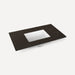 Robern Engineered Stone Top Quartz Stone Vanity Top, 36" x 1-1/8" x 23", Center Undercounter Sink, Three Hole, For Senda