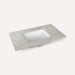 Robern Engineered Stone Top Quartz Stone Vanity Top, 36" x 1-1/8" x 23", Center Undercounter Sink, Three Hole, For Senda