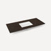 Robern Engineered Stone Top Quartz Stone Vanity Top, 48" x 1-1/8" x 23", Center Undercounter Sink, Three Hole, For Senda