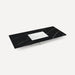 Robern Engineered Stone Top Quartz Stone Vanity Top, 48" x 1-1/8" x 23", Center Undercounter Sink, Three Hole, For Senda