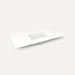 Robern Engineered Stone Top Quartz Stone Vanity Top, 48" x 1-1/8" x 23", Center Undercounter Sink, Three Hole, For Senda