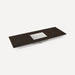 Robern Engineered Stone Top Quartz Stone Vanity Top, 56" x 1-1/8" x 23", Center Undercounter Sink, Three Hole, For Alisa