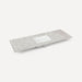 Robern Engineered Stone Top Quartz Stone Vanity Top, 56" x 1-1/8" x 23", Center Undercounter Sink, Three Hole, For Alisa