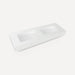 Robern Engineered Stone Top Integrated Basin Vanity Top, 60" x 6" x 23", Double Integrated Sink, Three Hole, For Bodo an