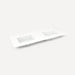 Robern Engineered Stone Top Quartz Stone Vanity Top, 60" x 1-1/8" x 23", Double Undercounter Sink, Three Hole, For Senda