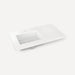 Robern Engineered Stone Top Quartz Stone Vanity Top, 37" x 3/4" x 22", Left Offset Undercounter Sink, Single Hole