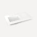 Robern Engineered Stone Top Quartz Stone Vanity Top, 37" x 3/4" x 22", Left Offset Undercounter Sink, Three Hole