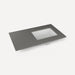 Robern Engineered Stone Top Quartz Stone Vanity Top, 37" x 3/4" x 22", Right Offset Undercounter Sink, Single Hole