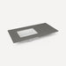 Robern Engineered Stone Top Quartz Stone Vanity Top, 43" x 3/4" x 22", Left Offset Undercounter Sink, Single Hole
