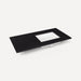 Robern Engineered Stone Top Quartz Stone Vanity Top, 43" x 3/4" x 22", Right Offset Undercounter Sink, Single Hole