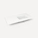 Robern Engineered Stone Top Quartz Stone Vanity Top, 43" x 3/4" x 22", Right Offset Undercounter Sink, Single Hole