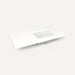 Robern Engineered Stone Top Quartz Stone Vanity Top, 43" x 3/4" x 22", Right Offset Undercounter Sink, Three Hole