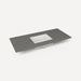 Robern Engineered Stone Top Quartz Stone Vanity Top, 49" x 3/4" x 22", Center Undercounter Sink, Three Hole