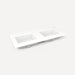 Robern Engineered Stone Top Quartz Stone Vanity Top, 49" x 3/4" x 22", Double Undercounter Sink, Single Hole