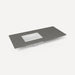 Robern Engineered Stone Top Quartz Stone Vanity Top, 49" x 3/4" x 22", Left Offset Undercounter Sink, Single Hole