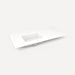 Robern Engineered Stone Top Quartz Stone Vanity Top, 49" x 3/4" x 22", Left Offset Undercounter Sink, Single Hole