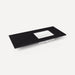 Robern Engineered Stone Top Quartz Stone Vanity Top, 49" x 3/4" x 22", Right Offset Undercounter Sink, Single Hole