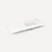 Robern Engineered Stone Top Quartz Stone Vanity Top, 49" x 3/4" x 22", Right Offset Undercounter Sink, Single Hole