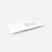 Robern Engineered Stone Top Quartz Stone Vanity Top, 49" x 3/4" x 22", Right Offset Undercounter Sink, Three Hole