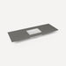 Robern Engineered Stone Top Quartz Stone Vanity Top, 61" x 3/4" x 22", Center Undercounter Sink, Three Hole