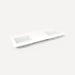 Robern Engineered Stone Top Quartz Stone Vanity Top, 61" x 3/4" x 22", Double Undercounter Sink, Single Hole
