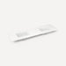 Robern Engineered Stone Top Quartz Stone Vanity Top, 73" x 3/4" x 22", Double Undercounter Sink, Single Hole