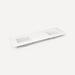 Robern Engineered Stone Top Quartz Stone Vanity Top, 73" x 3/4" x 22", Double Undercounter Sink, Three Hole