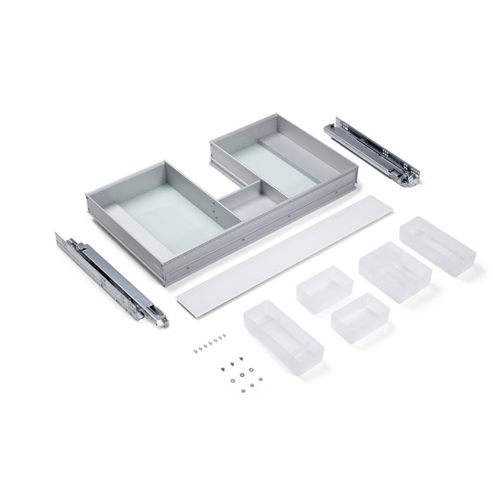 Robern Cartesian Drawer Insert, 28-3/16" x 3-3/4" x 15-3/8", Plumbing Drawer, Use in 30" Drawer