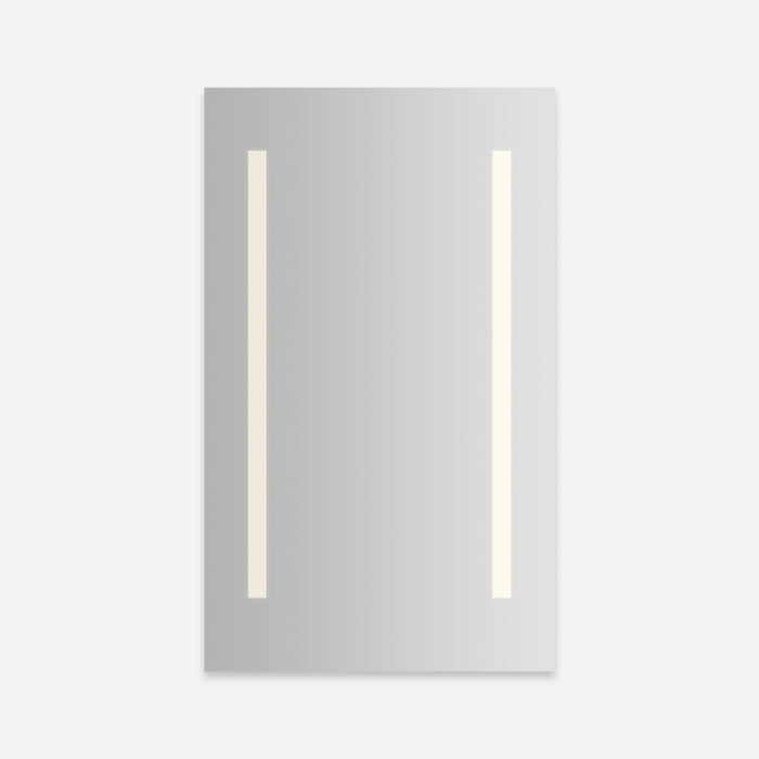 Robern Vitality Lighted Cabinet, 24" x 40" x 4", Columnn Light Pattern, Soft White (3000K), Dimmable, Electrical Outlet,