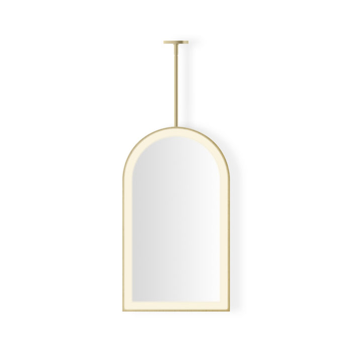 Robern Sculpt Hanging Arch Framed Mirror, 20" x 33" x 1-7/8", Perimeter Light Pattern, Warm White (3000K), Dimmable