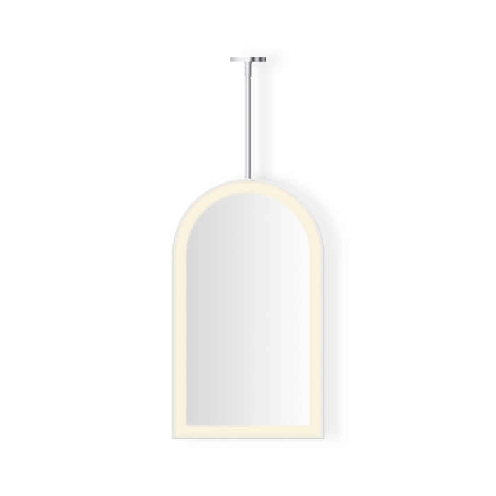 Robern Sculpt Hanging Arch Framed Mirror, 20" x 33" x 1-7/8", Perimeter Light Pattern, Warm White (3000K), Dimmable