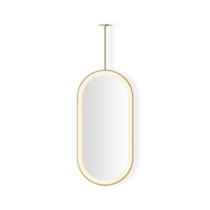 Robern Sculpt Hanging Pill Framed Mirror, 20" x 40" x 1-7/8", Perimeter Light Pattern, Warm White (3000K), Dimmable