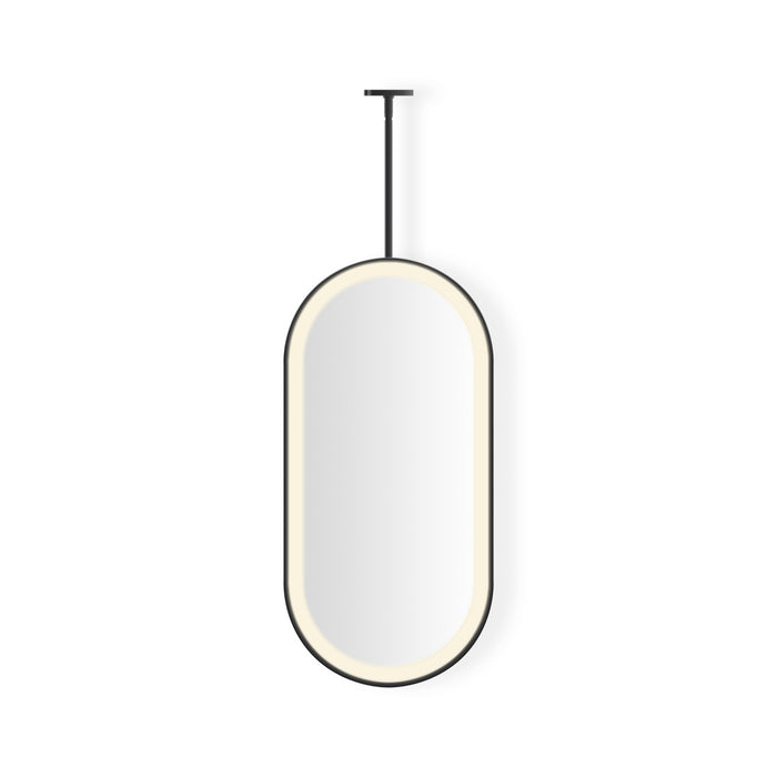Robern Sculpt Hanging Pill Framed Mirror, 20" x 40" x 1-7/8", Perimeter Light Pattern, Warm White (3000K), Dimmable