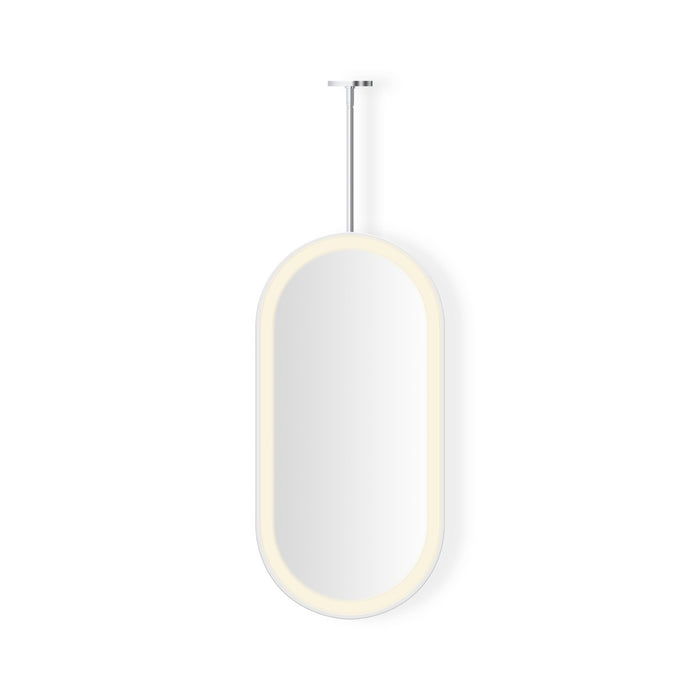 Robern Sculpt Hanging Pill Framed Mirror, 20" x 40" x 1-7/8", Perimeter Light Pattern, Warm White (3000K), Dimmable