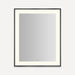 Robern Sculpt Lighted Mirror, 25” x 31” x 2-1/4", Slim Museum Frame, Perimeter Light Pattern, Warm White (3000K), Dimmab