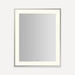 Robern Sculpt Lighted Mirror, 25” x 31” x 2-1/4", Slim Museum Frame, Perimeter Light Pattern, Warm White (3000K), Dimmab